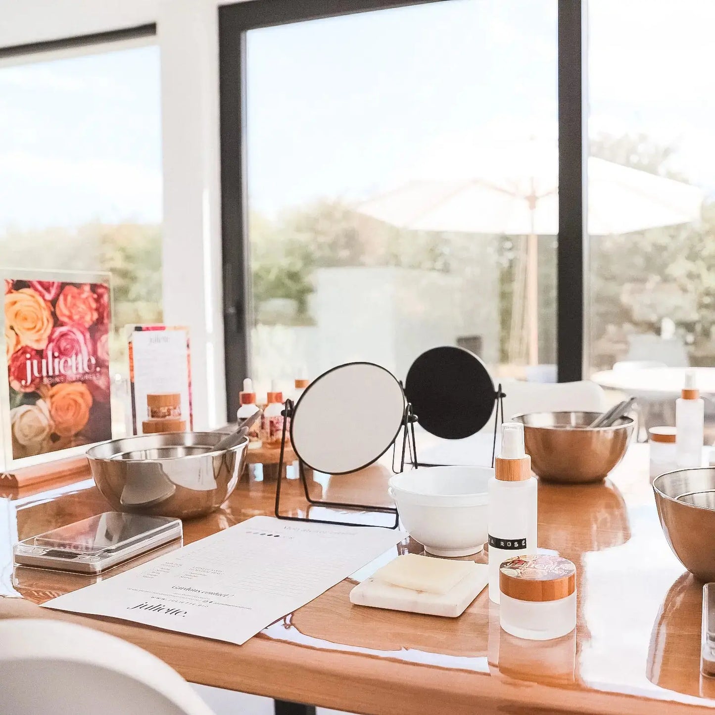 Atelier création cosmétiques naturel bio rituel beauté Belgique France Luxembourg juliette cosmetics