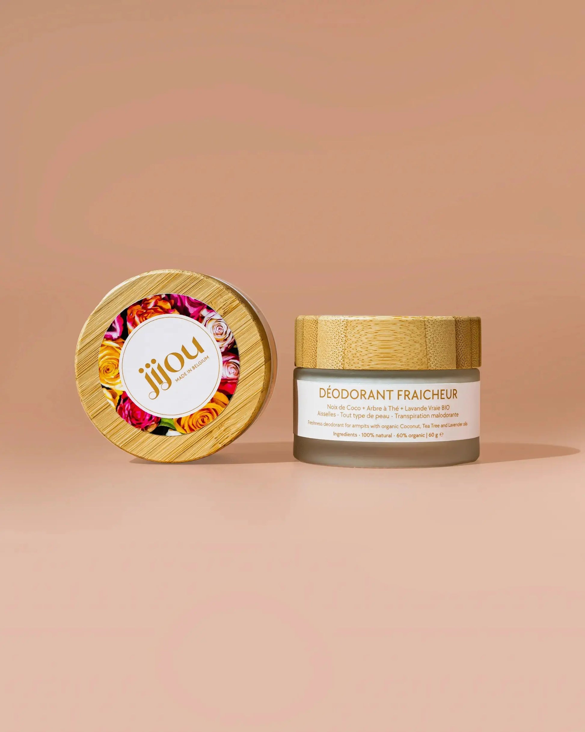 Déodorant bio naturel | JIJOU juliette. Natural Cosmetics : fraîcheur et efficacité contre transpiration excessive - grossesse, ménopause, andropause, adolescence Femme et Homme