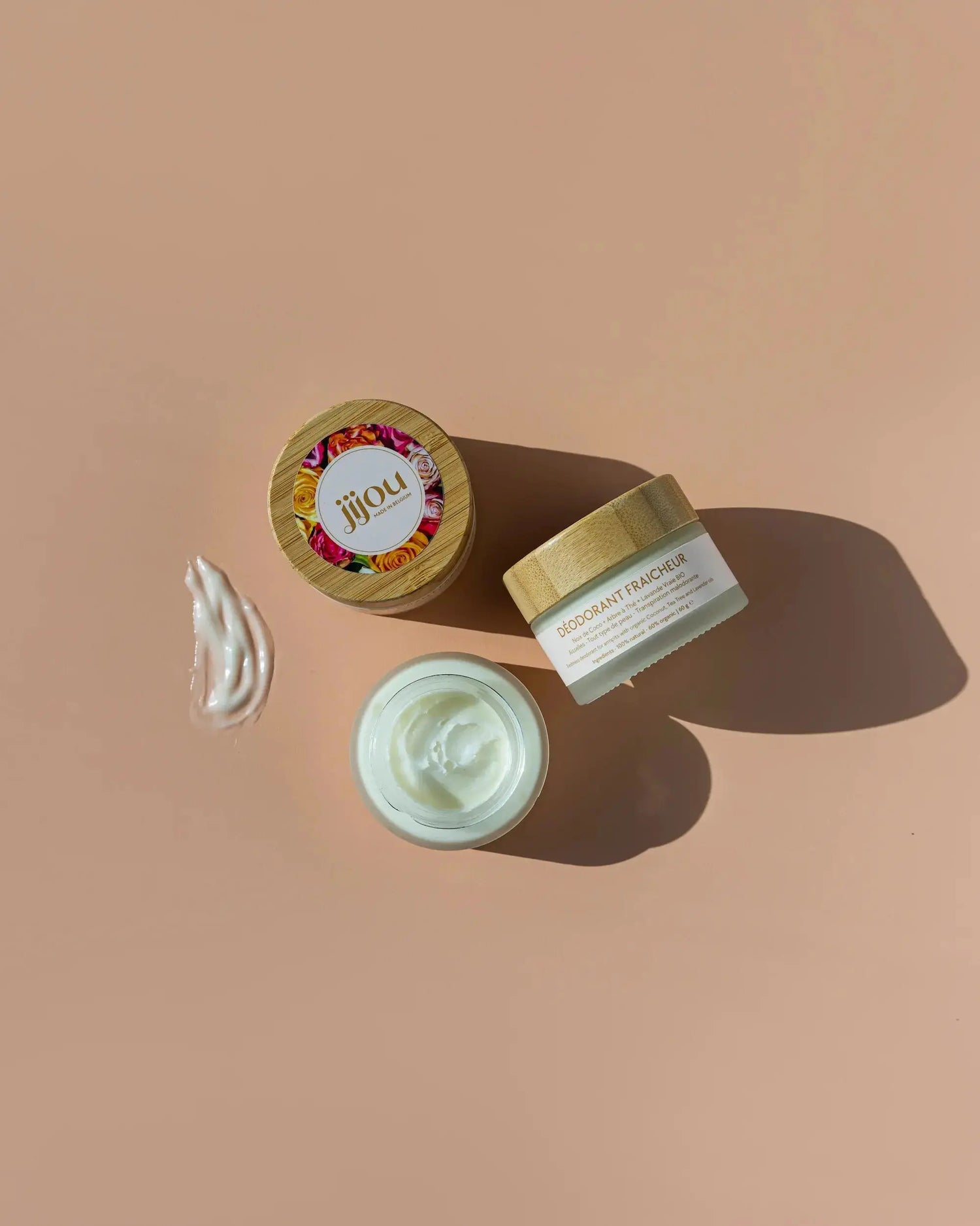 Déodorant naturel bio Jijou fabriqué en Belgique