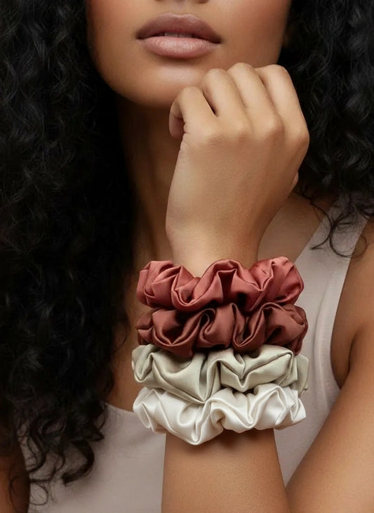 Chouchou en satin fait main (4 coloris) JIJOU®