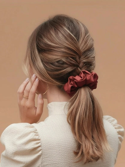 Chouchou en satin fait main (3 coloris) JIJOU®