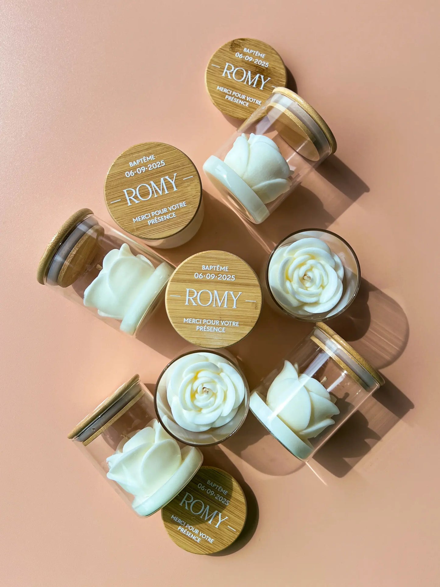 Bougie Parfumée • Fleur de Coton • à personnaliser (mini format) JIJOU®
