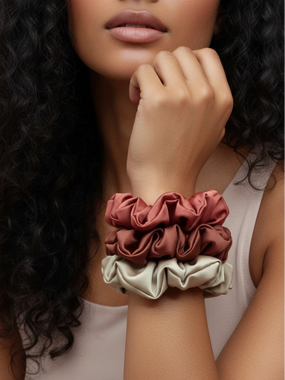 Chouchou en satin fait main (3 coloris) JIJOU®