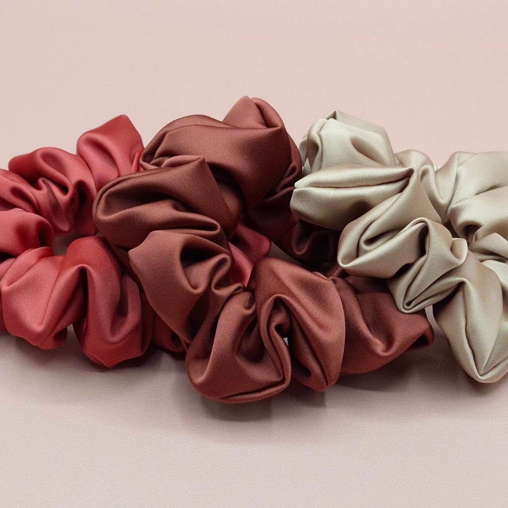 Chouchou en satin fait main (3 coloris) JIJOU®