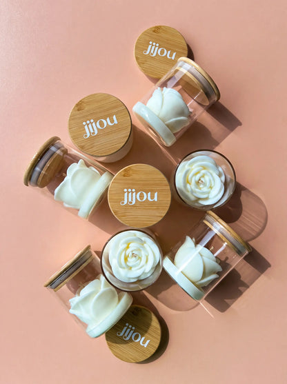 Petit cadeau original bougie parfumée Fleur de Coton