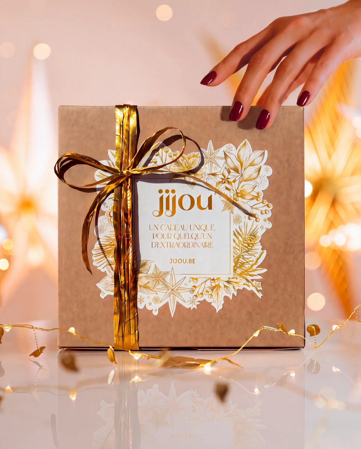 Idées de cadeaux de Noël pour femme avec les soins naturels Jijou Coffret cadeau de Noël personnalisé avec les cosmétiques naturels Jijou