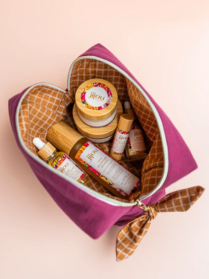 Grande trousse de toilette pourpre Jijou®