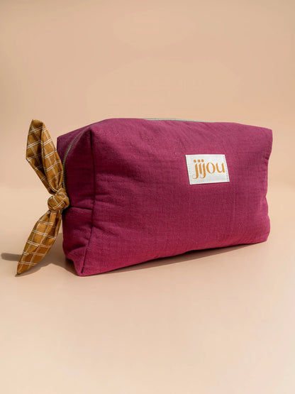 Grande trousse de toilette pourpre Jijou®
