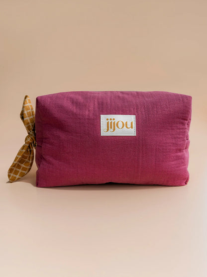 Grande trousse de toilette pourpre Jijou®