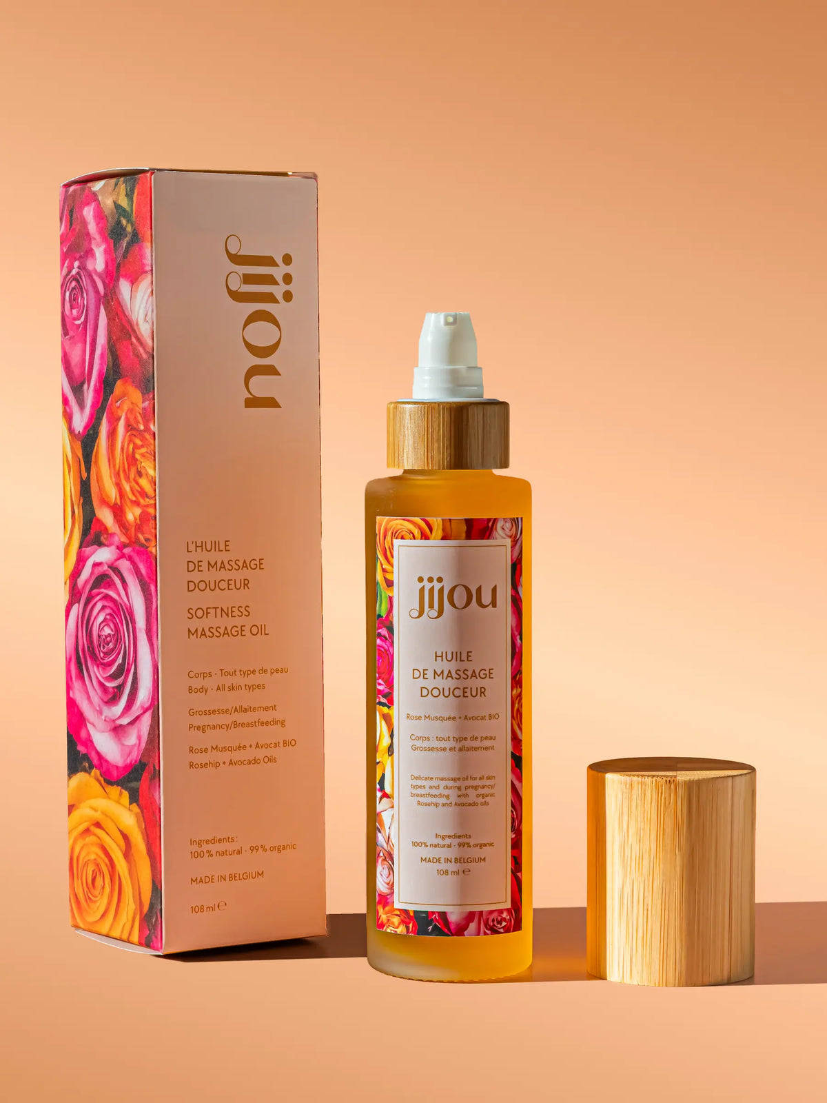 Huile de Massage Douceur : grossesse - JIJOU - vergetures enceinte