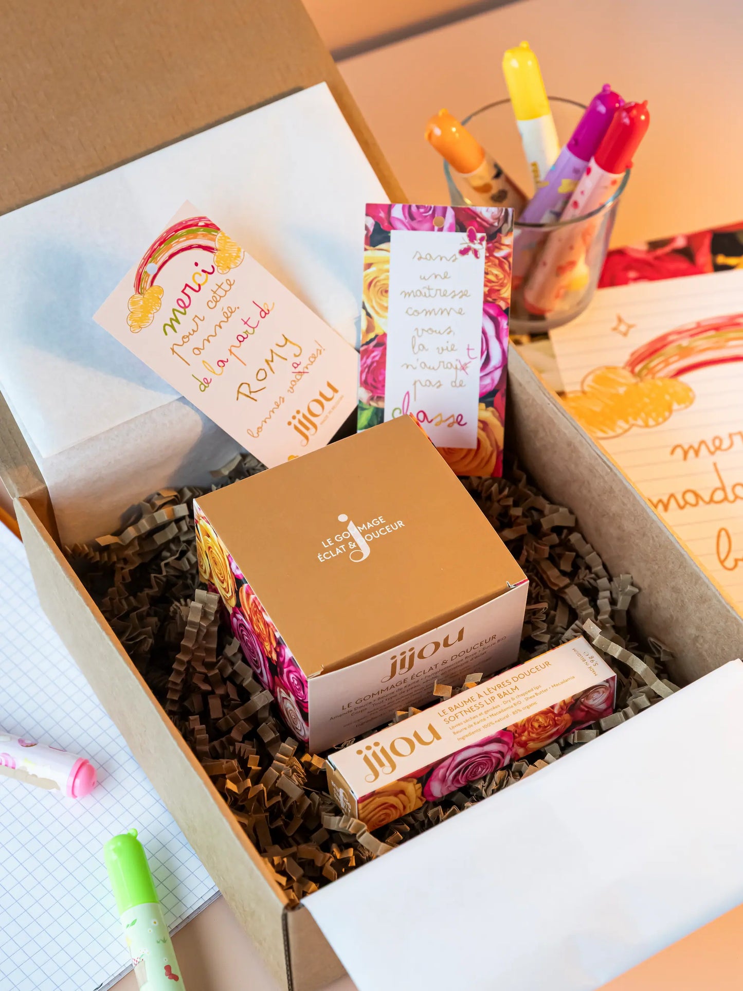 Coffret cadeau "Merci Maîtresse" (plusieurs variantes) JIJOU®
