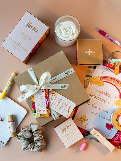 Coffret cadeau "Merci Maîtresse" (plusieurs variantes) JIJOU®