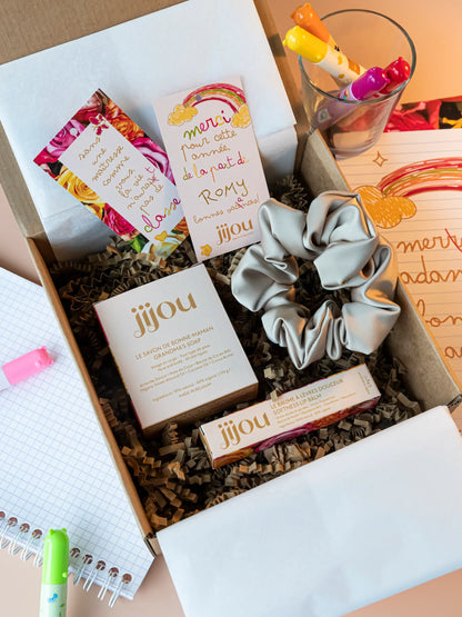 Coffret cadeau "Merci Maîtresse" (plusieurs variantes) JIJOU®
