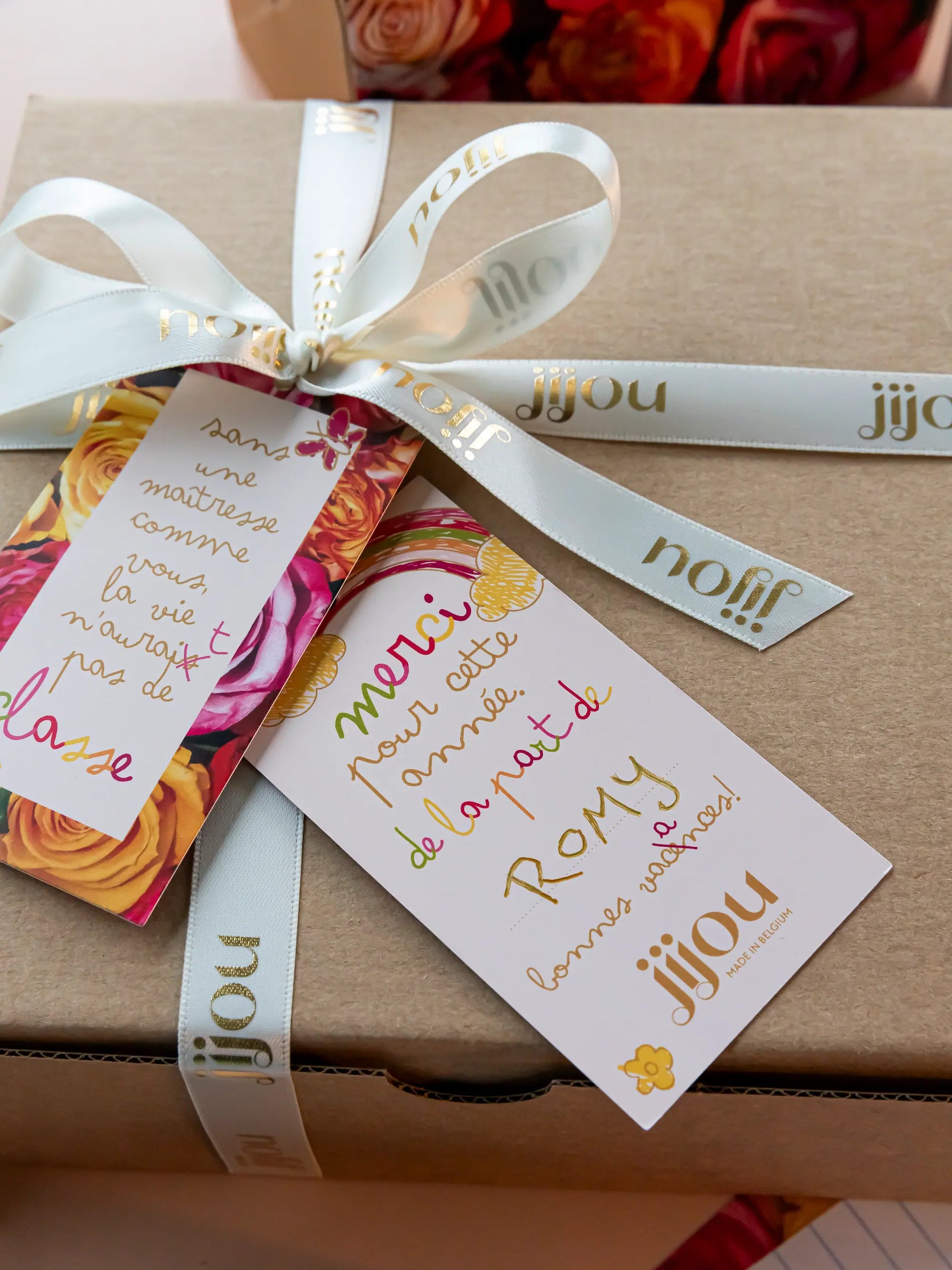 Coffret cadeau "Merci Maîtresse" (plusieurs variantes) JIJOU®