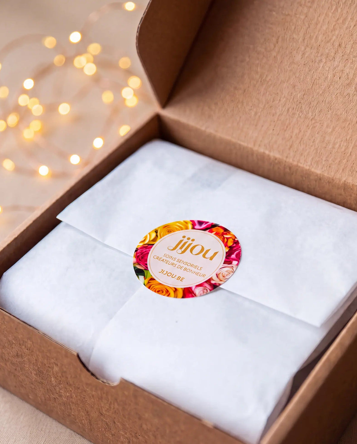 Coffret cadeau de Noël personnalisé avec les cosmétiques naturels Jijou