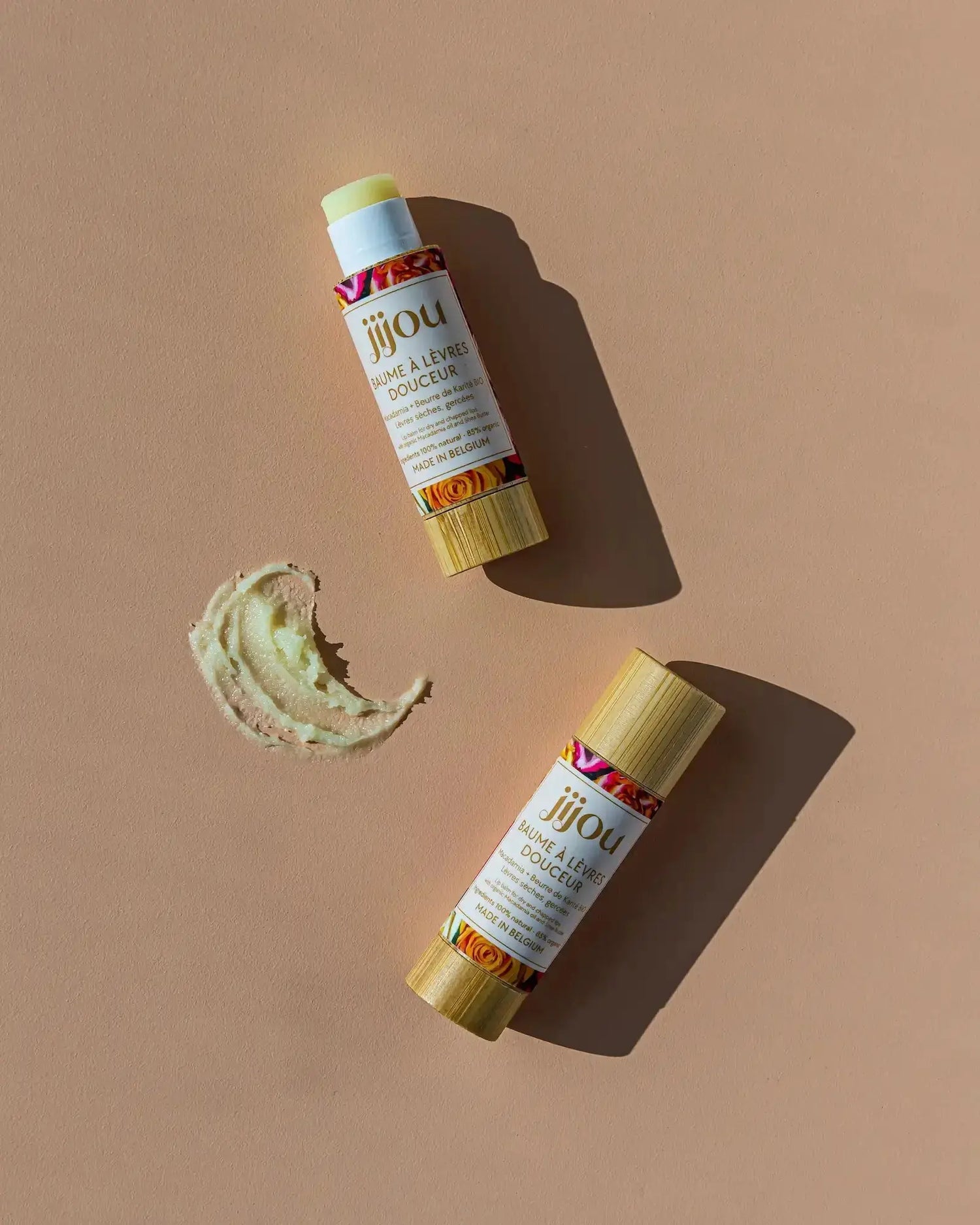 Baume à lèvres BIO naturel JIJOU : lèvres gercées, lèvres sèches. Baume à lèvres BIO naturel réparateur nourrissant bébé homme femme au beurre de karité, miel (cire d'abeille)