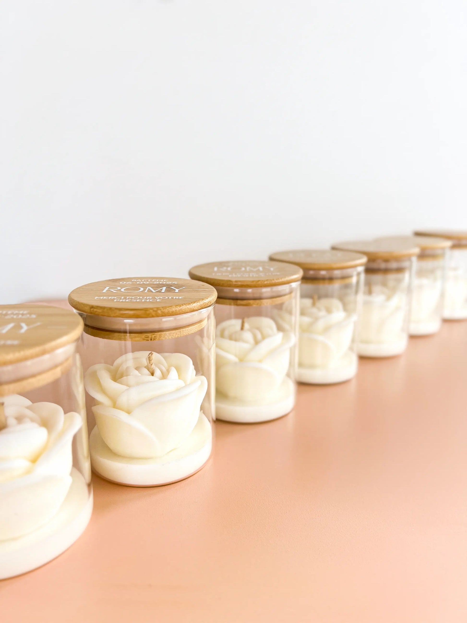 Bougie Parfumée • Fleur de Coton • à personnaliser (mini format) JIJOU®