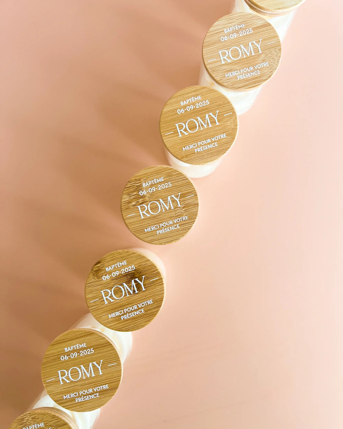 Bougie Parfumée • Fleur de Coton • à personnaliser (petit format) JIJOU®