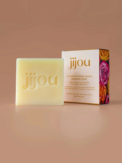 nettoyant visage corps naturel bio Savon bio naturel | Savon de Bonne-Maman JIJOU saponifié à froid | Cosmétiques bio naturels Belgique Luxembourg France