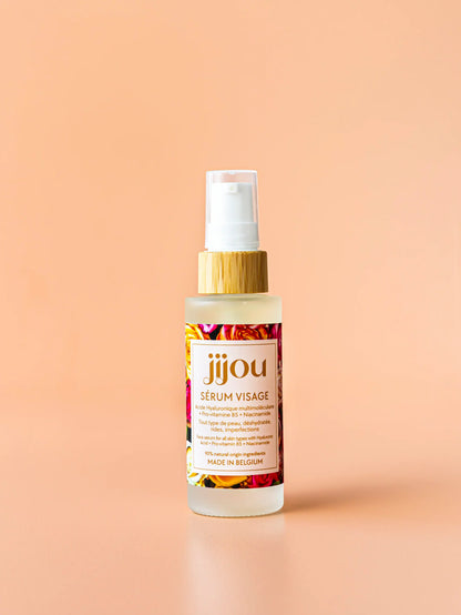 Sérum Visage à l'Acide Hyaluronique, Niacinamide et Panthenol (Pro-vitamine B5) JIJOU®