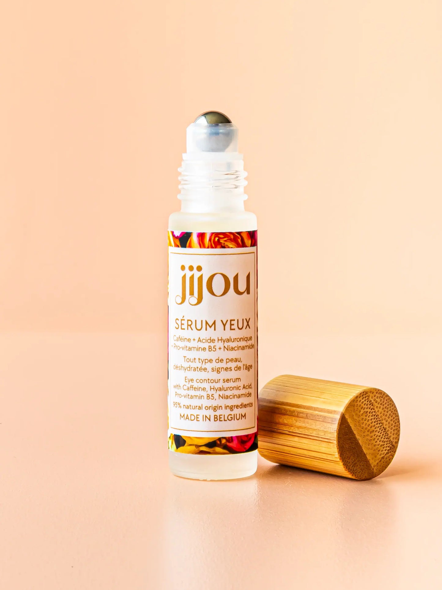 Sérum Yeux à la Cafféine, Acide Hyaluronique, Niacinamide et Panthenol (Pro-vitamine B5) JIJOU®