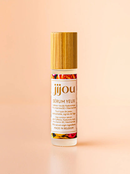 Sérum Yeux à la Cafféine, Acide Hyaluronique, Niacinamide et Panthenol (Pro-vitamine B5) JIJOU®